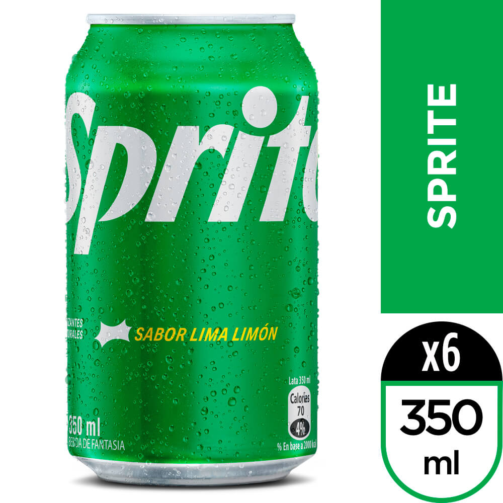 BEBIDA EN LATA SPRITE 350ML 1X6