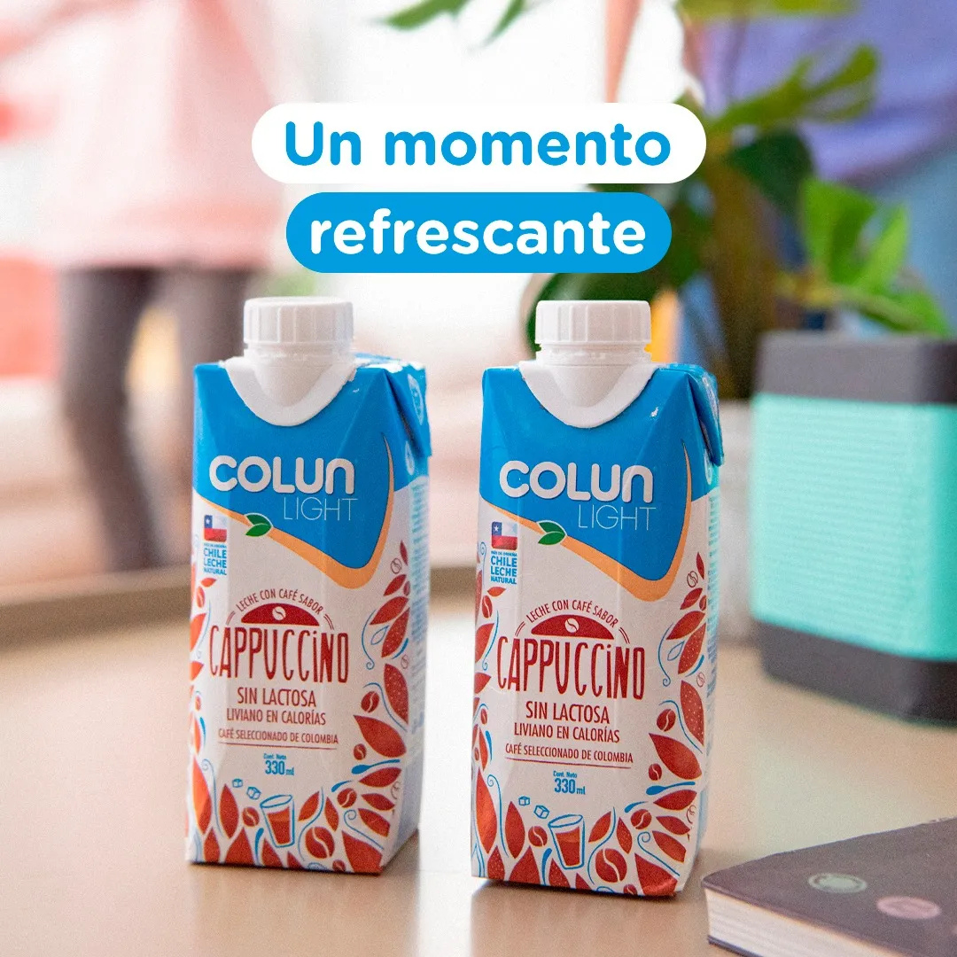 LECHE CAPUCCINO LIGHT SIN LACTOSA 330ML 1X18 | COLUN