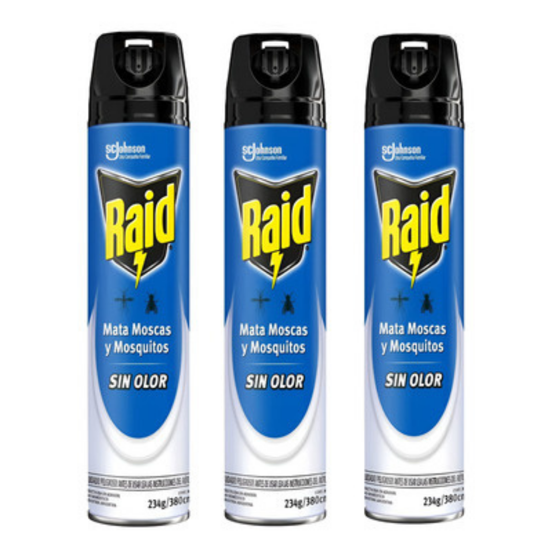 RAID MARA MOSCA Y MOSQUITOS SIN OLOR 259 GRAMOS
