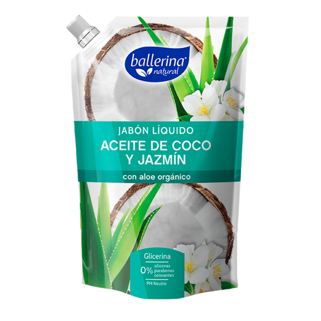 JABON LIQUIDO ACEITE COCO Y JAZMIN 750 ML BALLERINA