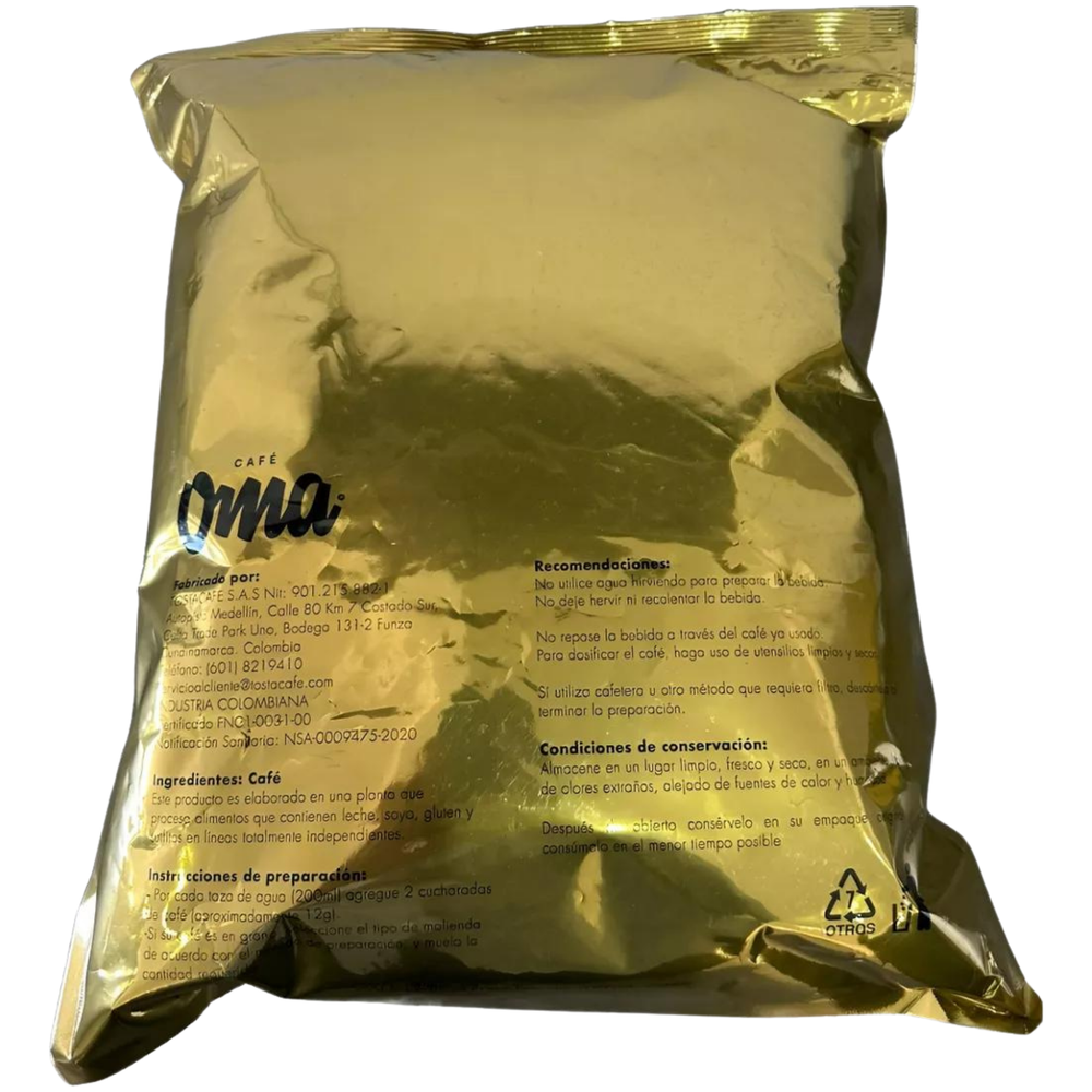 CAFE OMA INSTITUCIONAL SUPERIOR GRANO 2,5 KILOS