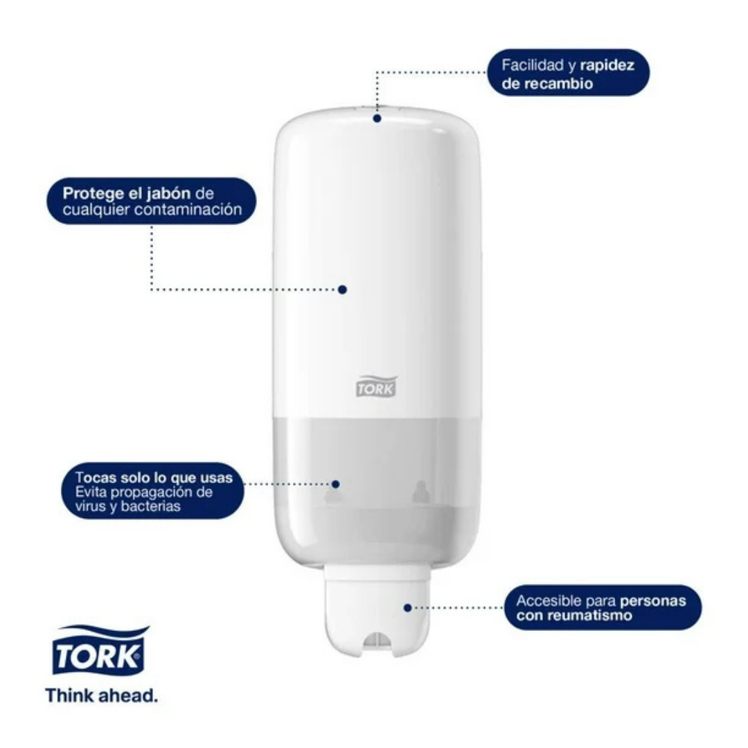 DI70036 TORK ELEVATION JABÓN BLANCO- S1