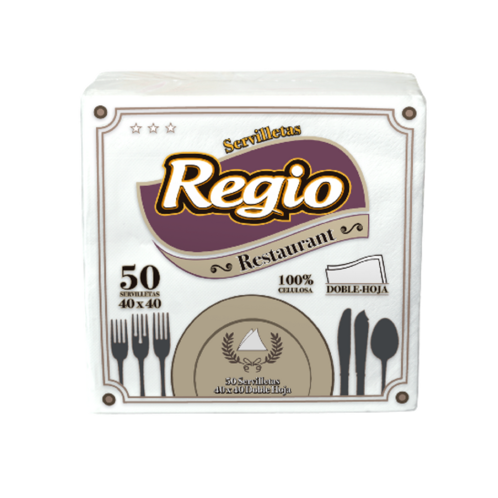 SERVILLETA RESTAURANTE REGIO 1X50 / 40X40