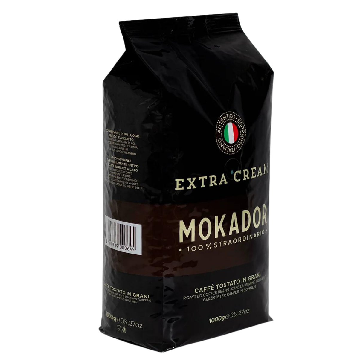 CAFE GRANO MOKADOR 1 KILO  ITALIANO
