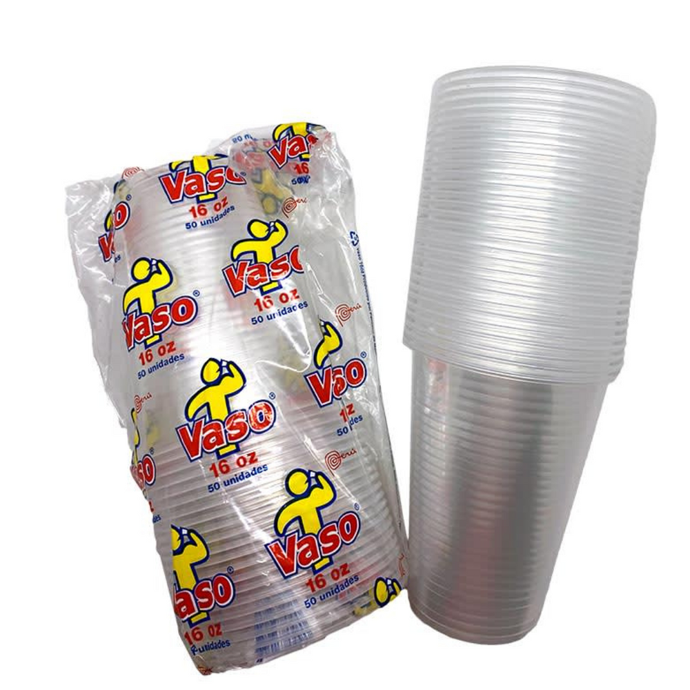 VASO 16 OZ TRANSPARENTE 1X50 PAMOLSA