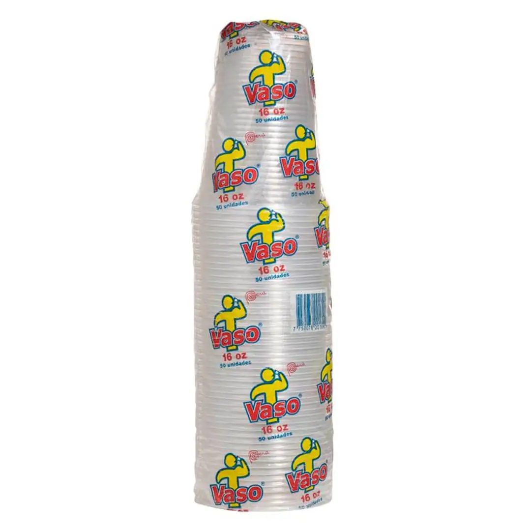 VASO 16 OZ TRANSPARENTE 1X50 PAMOLSA