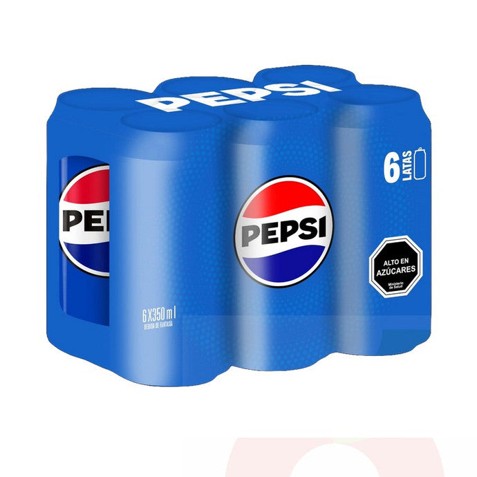BEBIDA EN LATA PEPSI 350ML 1X6