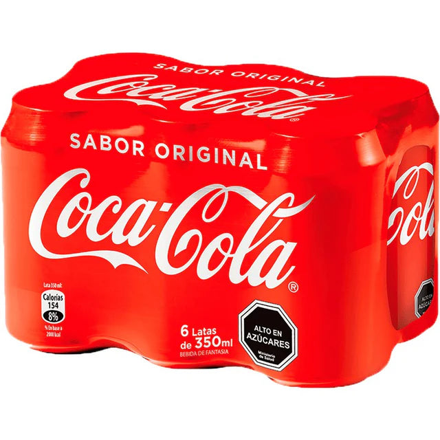 BEBIDA EN LATA COCA COLA 350ML 1X6