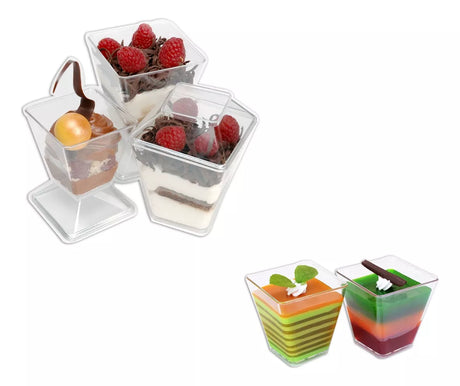 Base/Tapa p/ Postre PS cuadrado 220ml