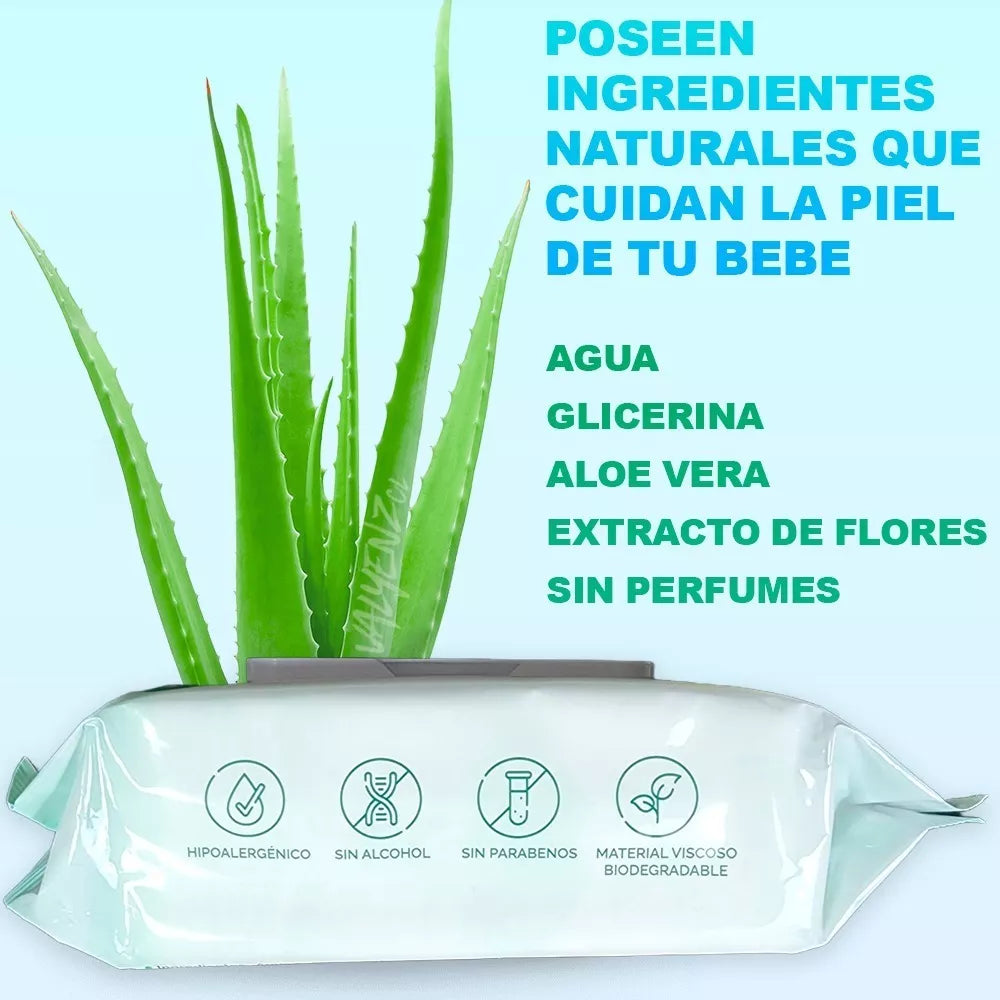 Toallas Humedas ORGANIC WIPES  1X80 Hj