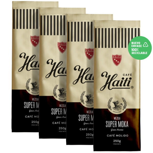 CAFE HAITI SUPER MOKA MOLIDO 250 GRAMOS