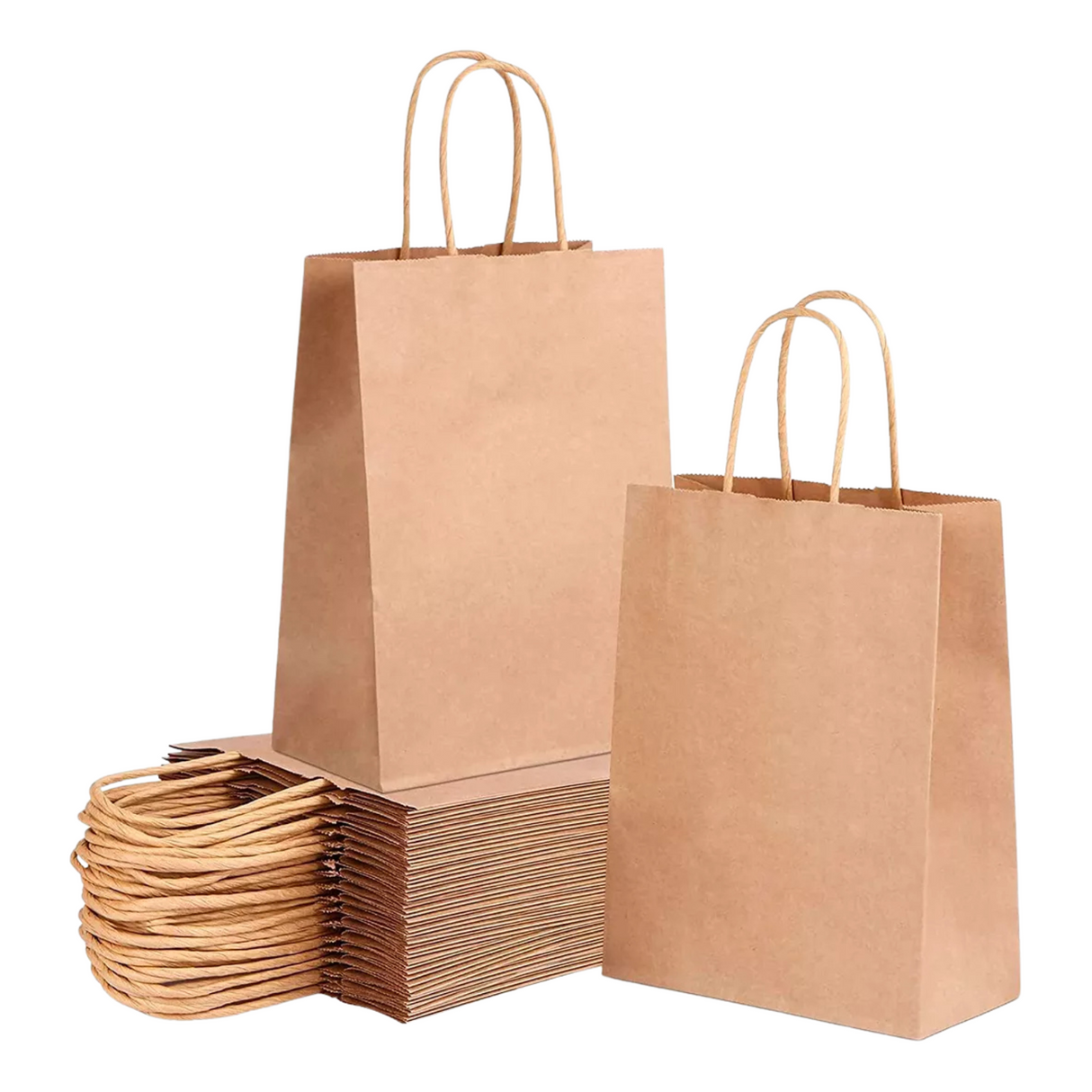 BOLSA PAPEL KRAFT CON ASA MANILLA BOLSPAC 30X12X42