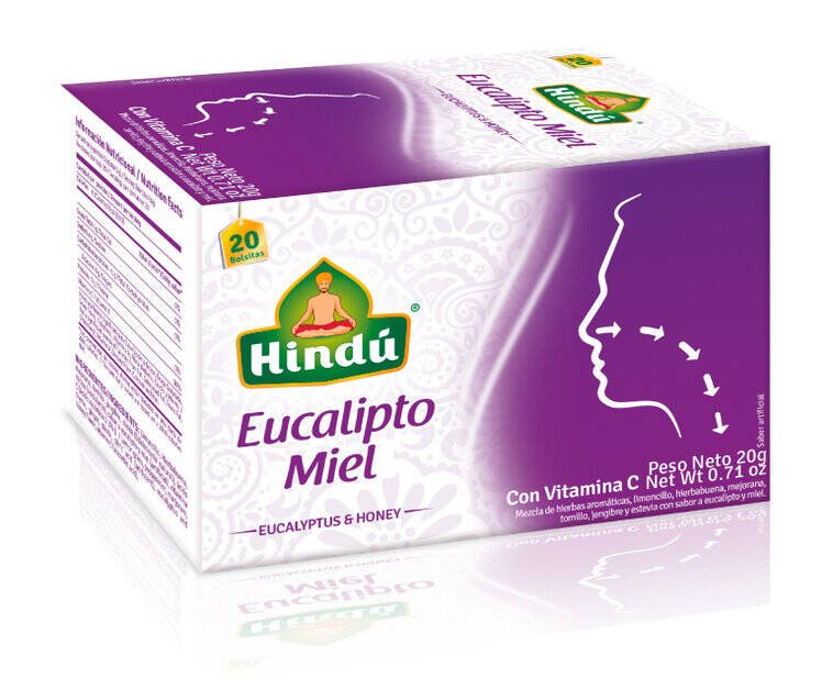 INFUSION HINDU EUCALIPTO MIEL X 20 UNIDADES