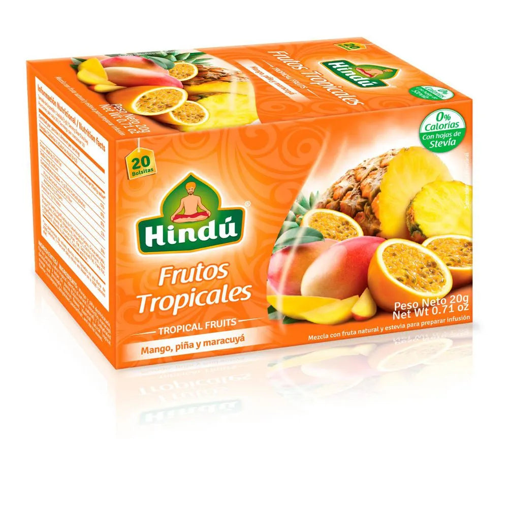 INFUSION HINDU FRUTOS TROPICALES X 20 UNIDADES
