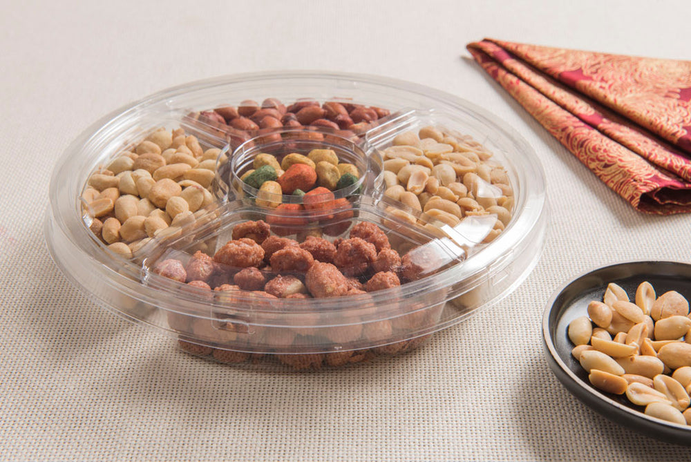 Bandeja con 4 divisiones