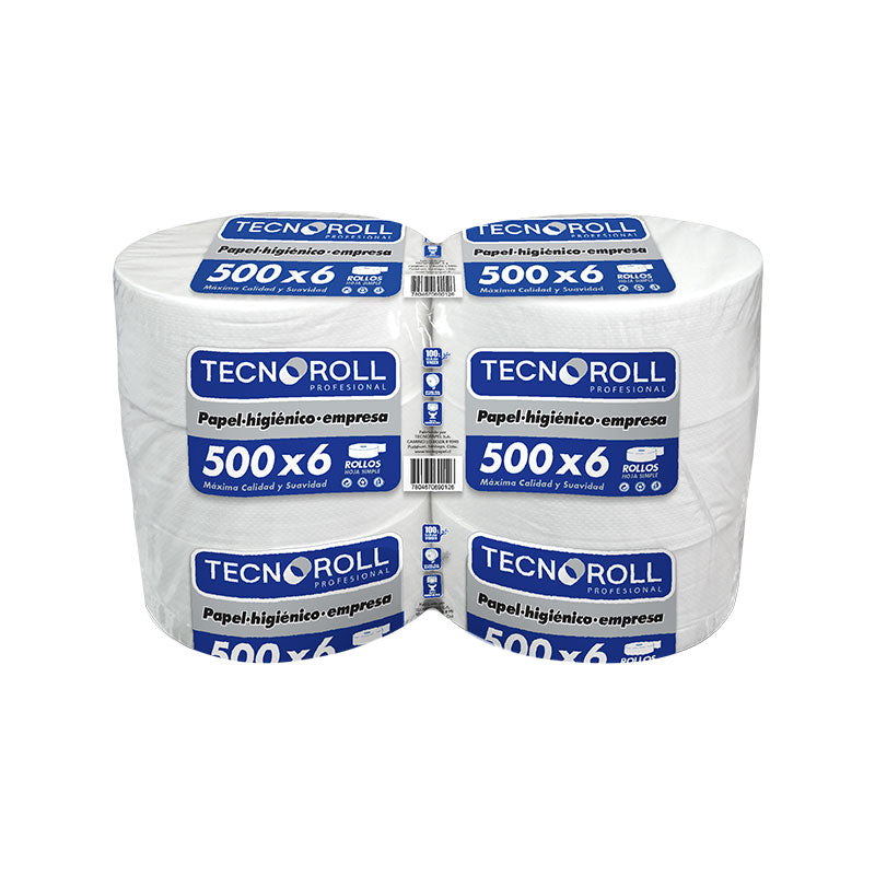 HIGIENICO TECNO ROLL HS PACK X 6 UN X 500 MTS