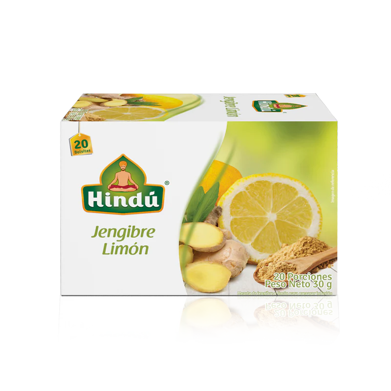 AROMATICA HINDU LAMINADA JENGIBRE LIMON X 20 UN