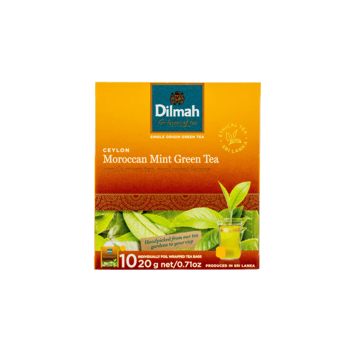 TE VERDE DILMAH GOURMET MENTA 1X10