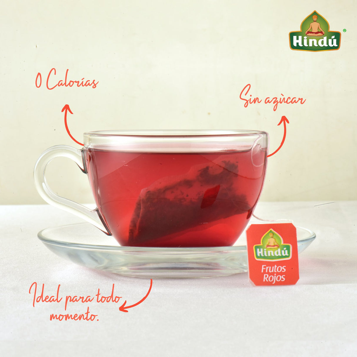 INFUSION FRUTAL HINDU FRUTOS ROJOS X 10 UNIDADES