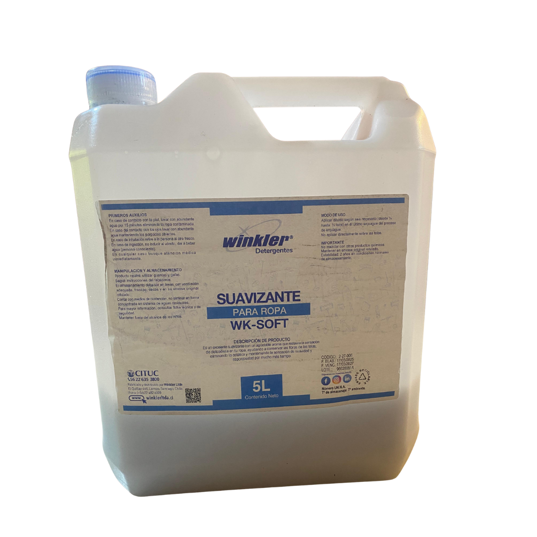 SUAVIZANTE PARA ROPA WK-SOFT 5L WINKLER