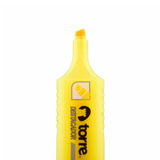 DESTACADOR PUNTA BISELADA PLANO AMARILLO - TORRE