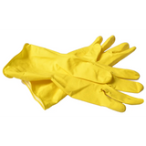 GUANTE LATEX AMARILLO FLOCADO 13" TALLA M PAR