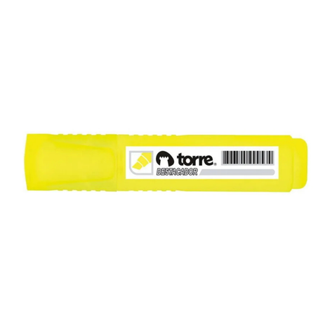 DESTACADOR PUNTA BISELADA PLANO AMARILLO - TORRE