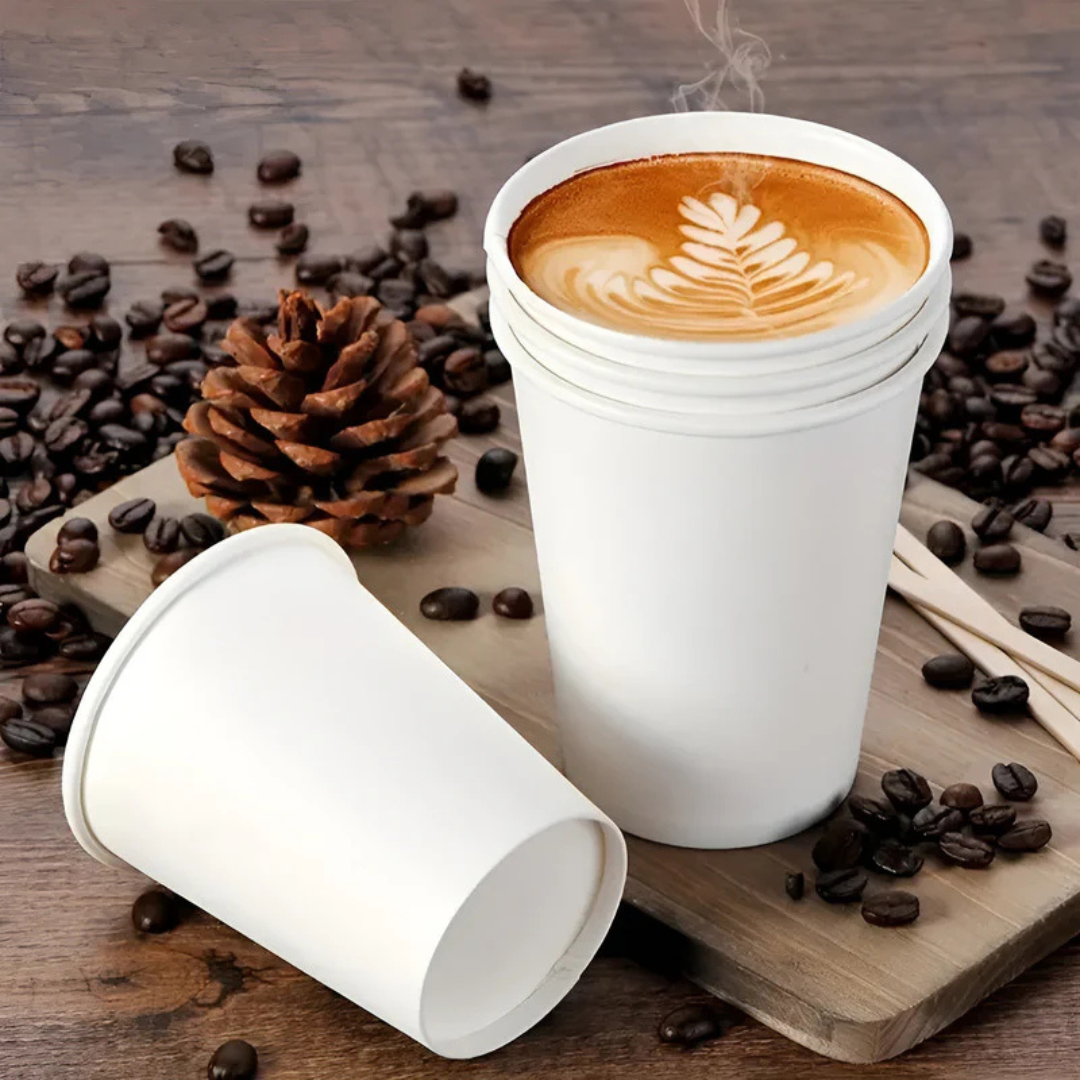 VASO POLIPAPEL BLANCO 12 OZ  TIRA DE 50 UNIDADES
