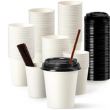 VASO POLIPAPEL BLANCO 8 OZ TIRA DE 50 UNIDADES