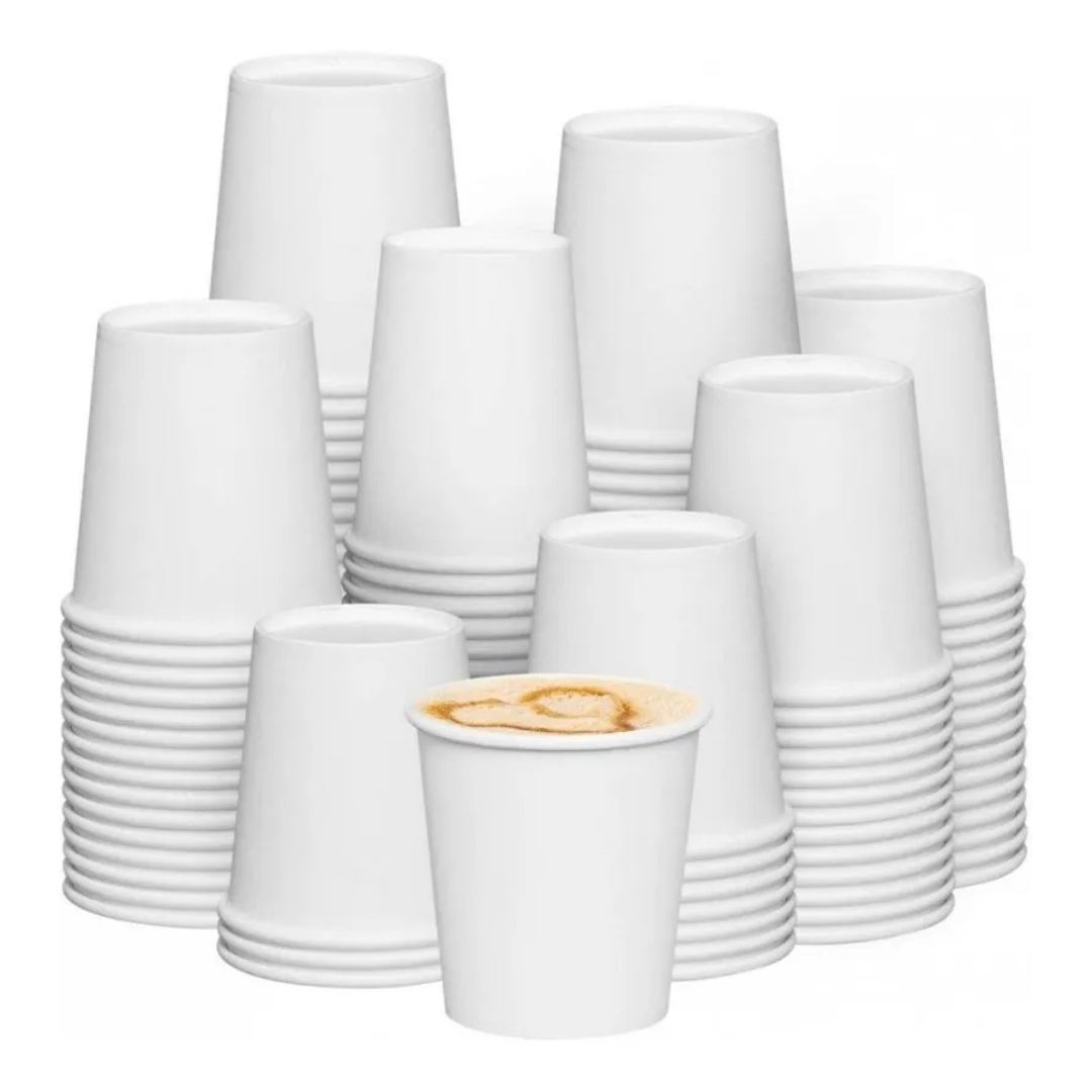 VASO POLIPAPEL BLANCO 8 OZ TIRA DE 50 UNIDADES