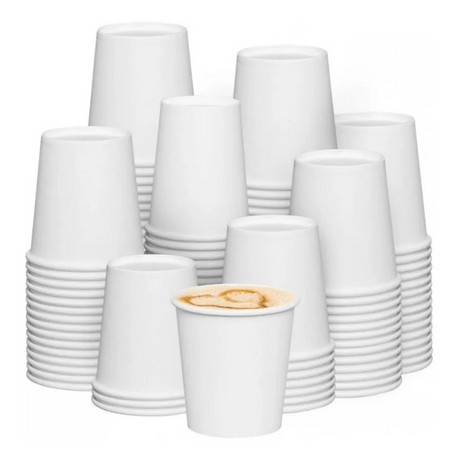 VASO POLIPAPEL BLANCO 8 OZ TIRA DE 50 UNIDADES