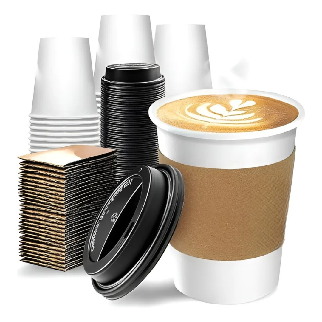 VASO POLIPAPEL BLANCO 8 OZ TIRA DE 50 UNIDADES