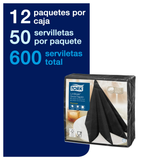 SE70034 TORK PREMIUM SERVILLETA LINSTYLE NEGRA 12X50