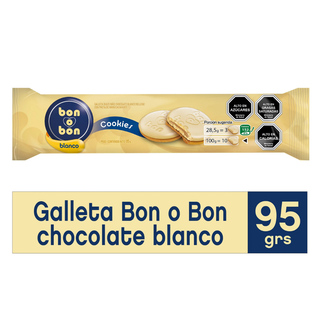 GALLETA BON O BON 95GR CHOCOLATE BLANCO