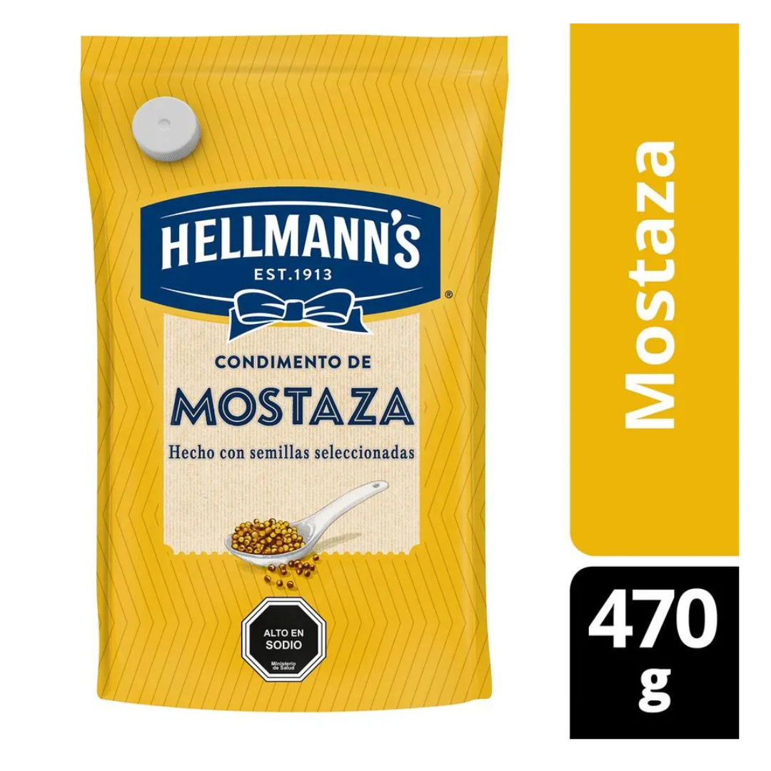 MOSTAZA HELLMANN'S REGULAR DOYPACK 470 G