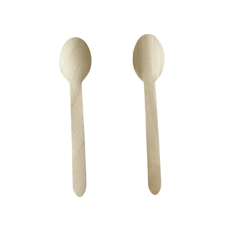 CUCHARA DE MADERA 17CM 1X100