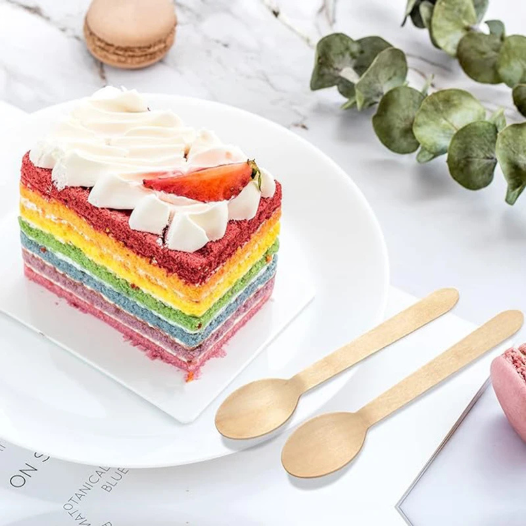 CUCHARA DE MADERA 17CM 1X100