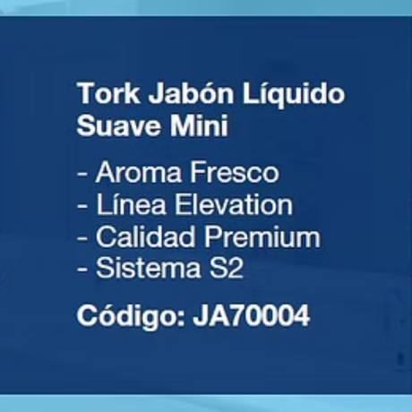 TORK JABÓN LIQUIDO SUAVE MINI