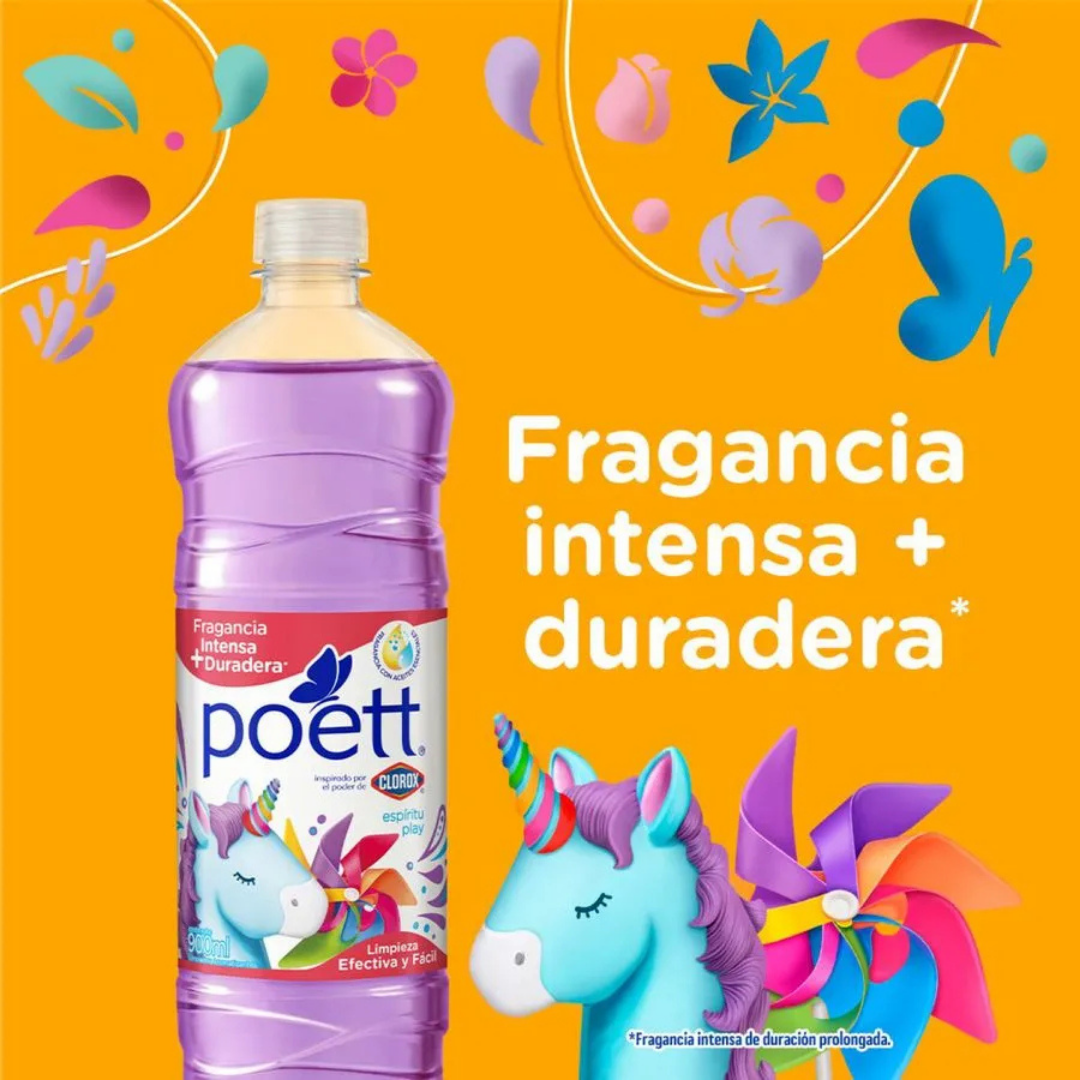 LIMPIADOR DE PISOS POETT ESPIRITU PLAY 900CC