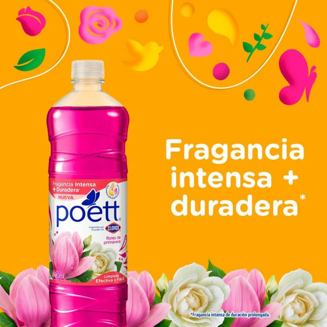 LIMPIADOR DE PISOS POETT FLORES DE PRIMAVERA 900CC