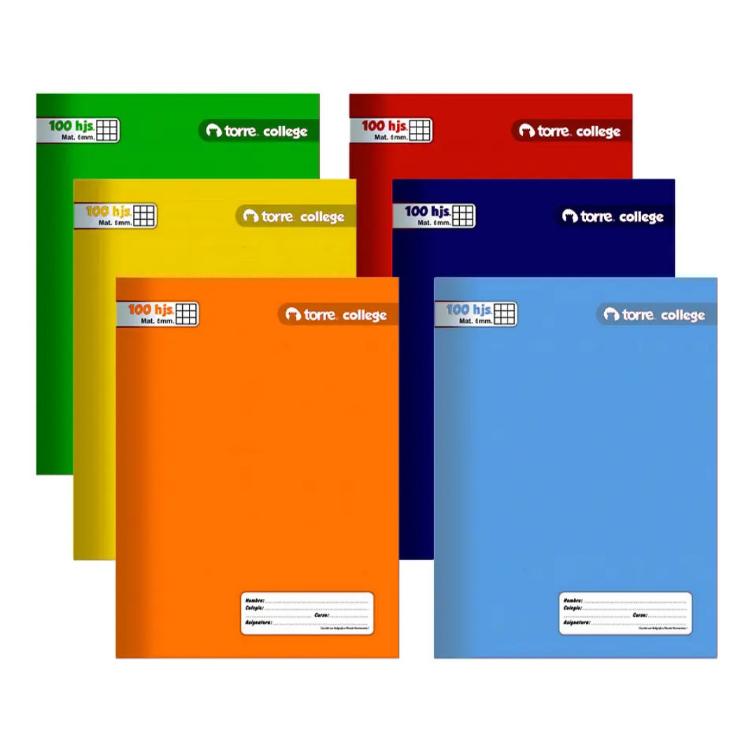 CUAD. COLLEGE COLOR 360 7M 100H TORRE