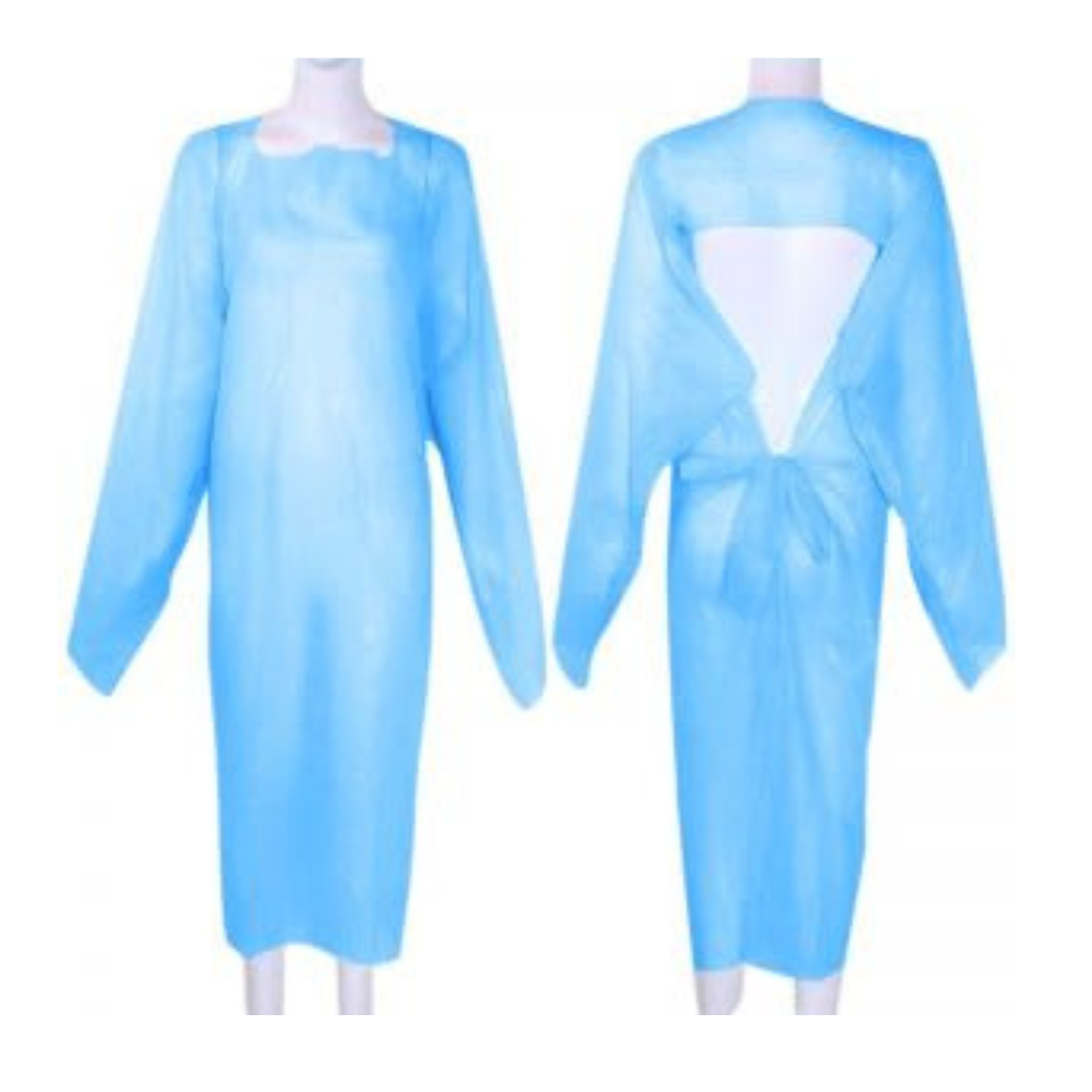 PECHERA PLASTICA CON MANGAS Y OJAL PARA PULGAR 1X10