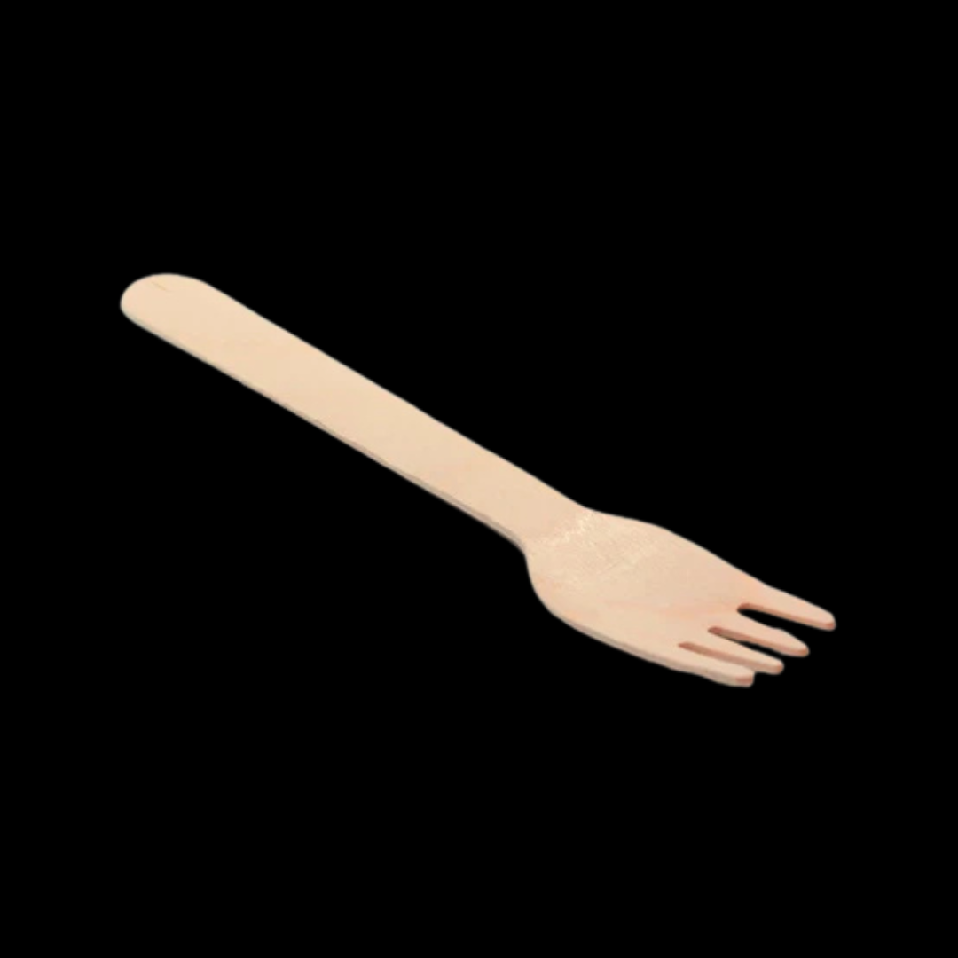 TENEDOR DE MADERA 17 CM (1X100)