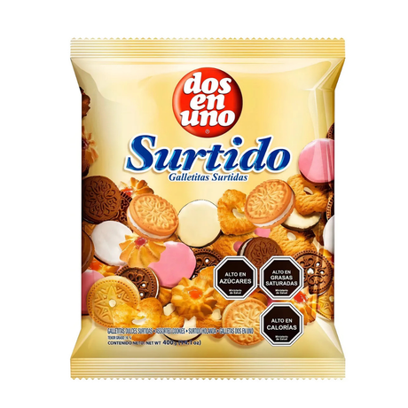 GALLETA SURTIDO HOLANDA 400GR DOS EN UNO