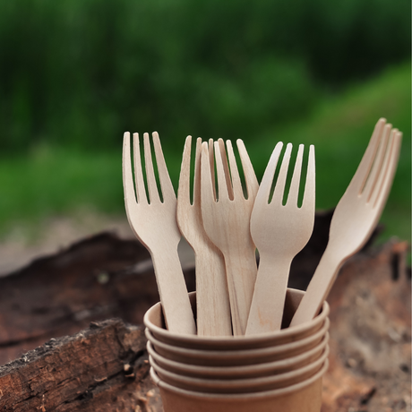 TENEDOR DE MADERA 17 CM (1X100)