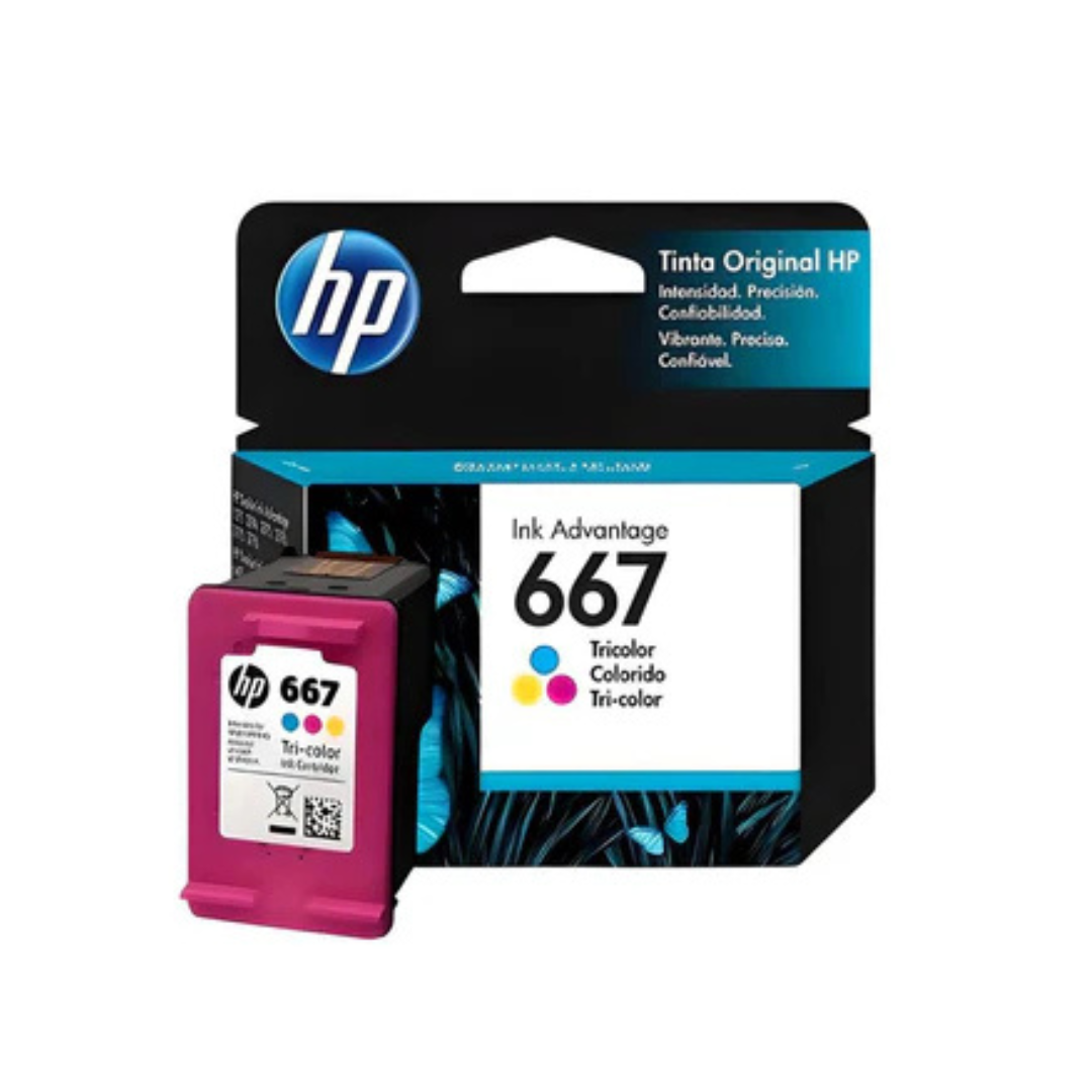 TINTA HP 667  TRICOLOR