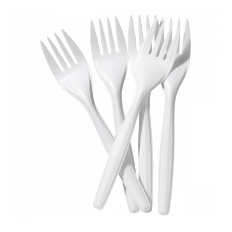 TENEDOR ECONOMICO BLANCO 1X100