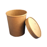 POTE POLIPAPEL KRAFT 16 OZ CON TAPA  1x250