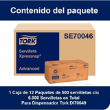 SE70046 701340 TORK ADVANCED XPRESS NAP H/S 12x500