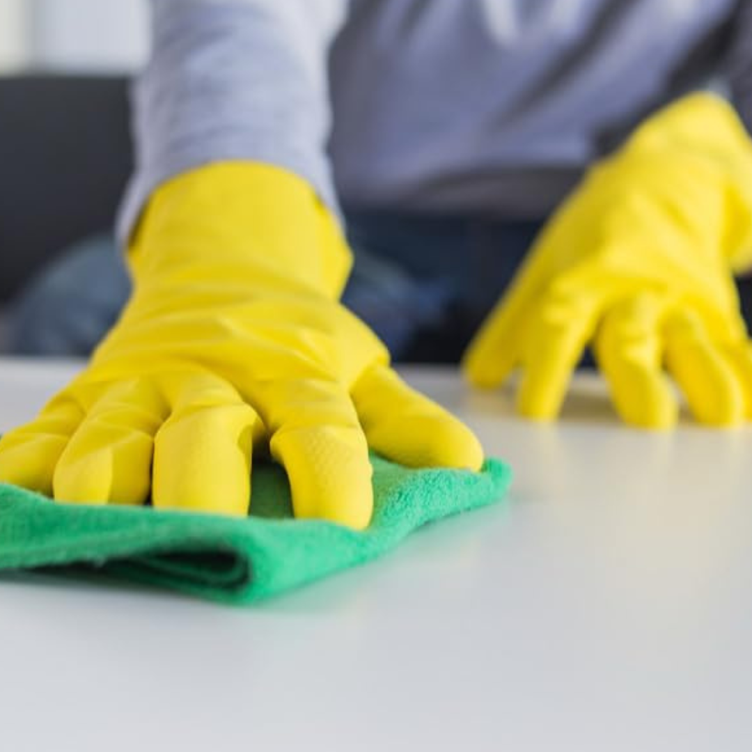 GUANTE LATEX AMARILLO FLOCADO 13" TALLA M PAR